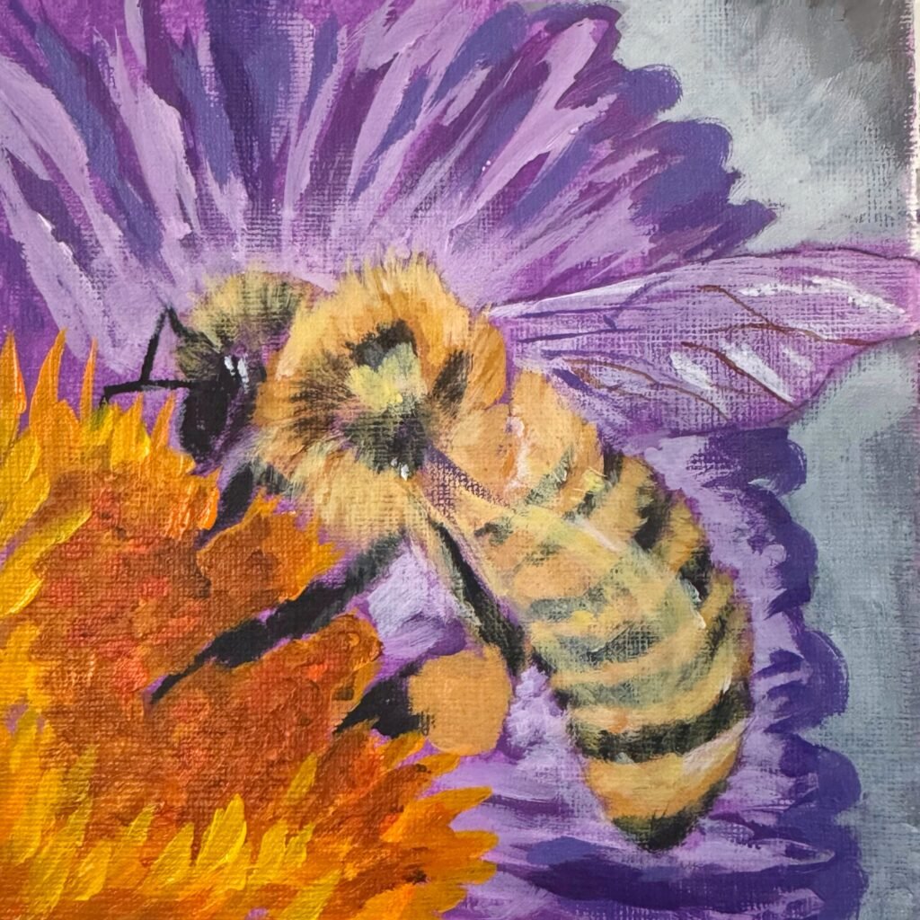 LP Gin's 6x6 Acrylic Painting Challenge 6x6 Week 26 Painting 1024x1024
