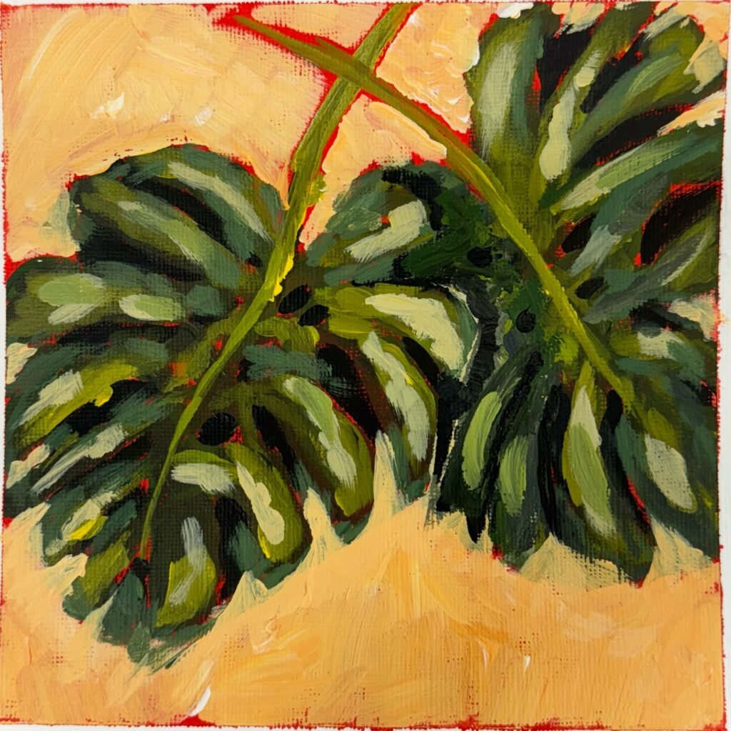 LP Gin's 6x6 Acrylic Painting Challenge Monsterapainting 1024x1024