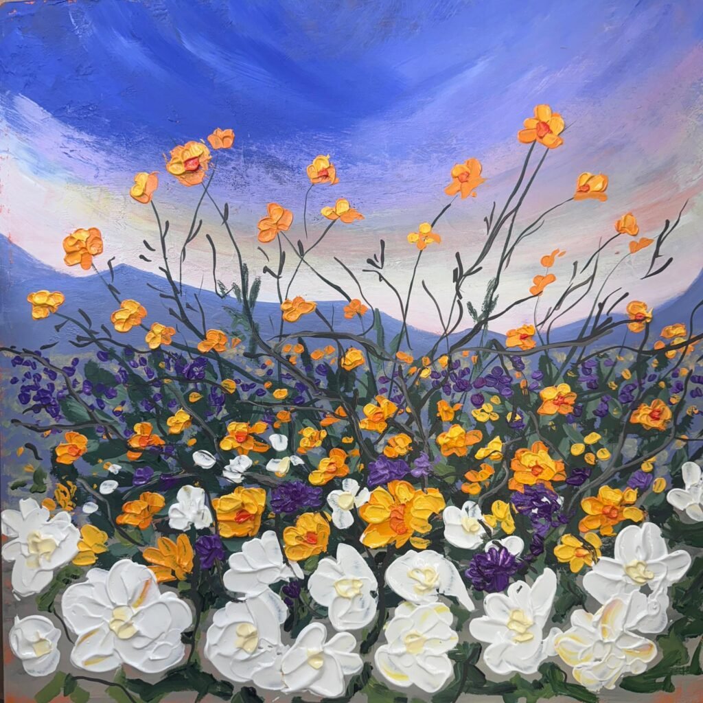 A Field Of Wildflowers Painting 1024x1024