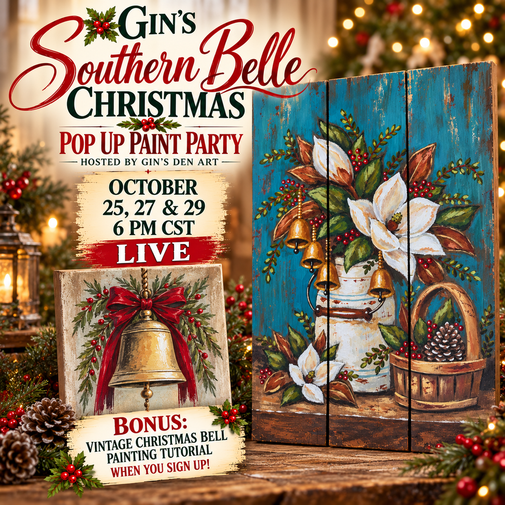 Gin's Den Art gin’s southern belle christmas paint party (8)